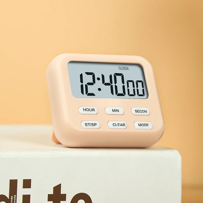 Mini Electronic Digital Countdown Timer Kitchen Cooking Magnet Timer Gym Teacher Kids Study Game Alarm Timer