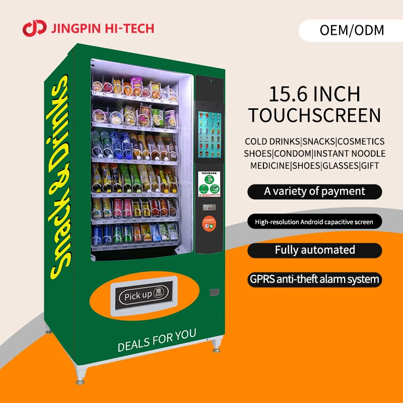 Jingpin Freezer Vending Machine Ice Vending Machine With Auto Bagging