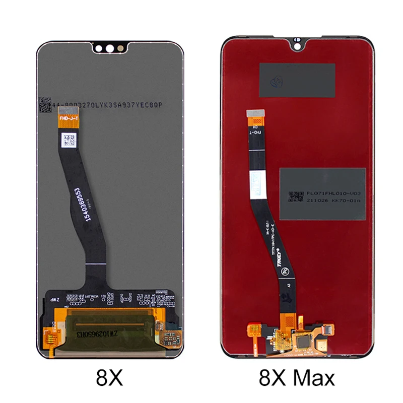 Écran Complet Pour Huawei Honor 8X - 6,5 Pouces, Noir, Vitre + LCD + Verre Trempé Inclus - Neuf