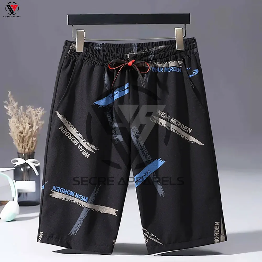 Breathable Men's Printed Shorts Casual Jogging Pants New Trendy Breathable Sweatpants Thin Style Loose Shorts607_voghion.com