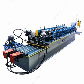 Double Line Roll Forming Machine C U Shape Light Steel Keel Motor Core Used Glazed Colored Tile Wall Building Industries