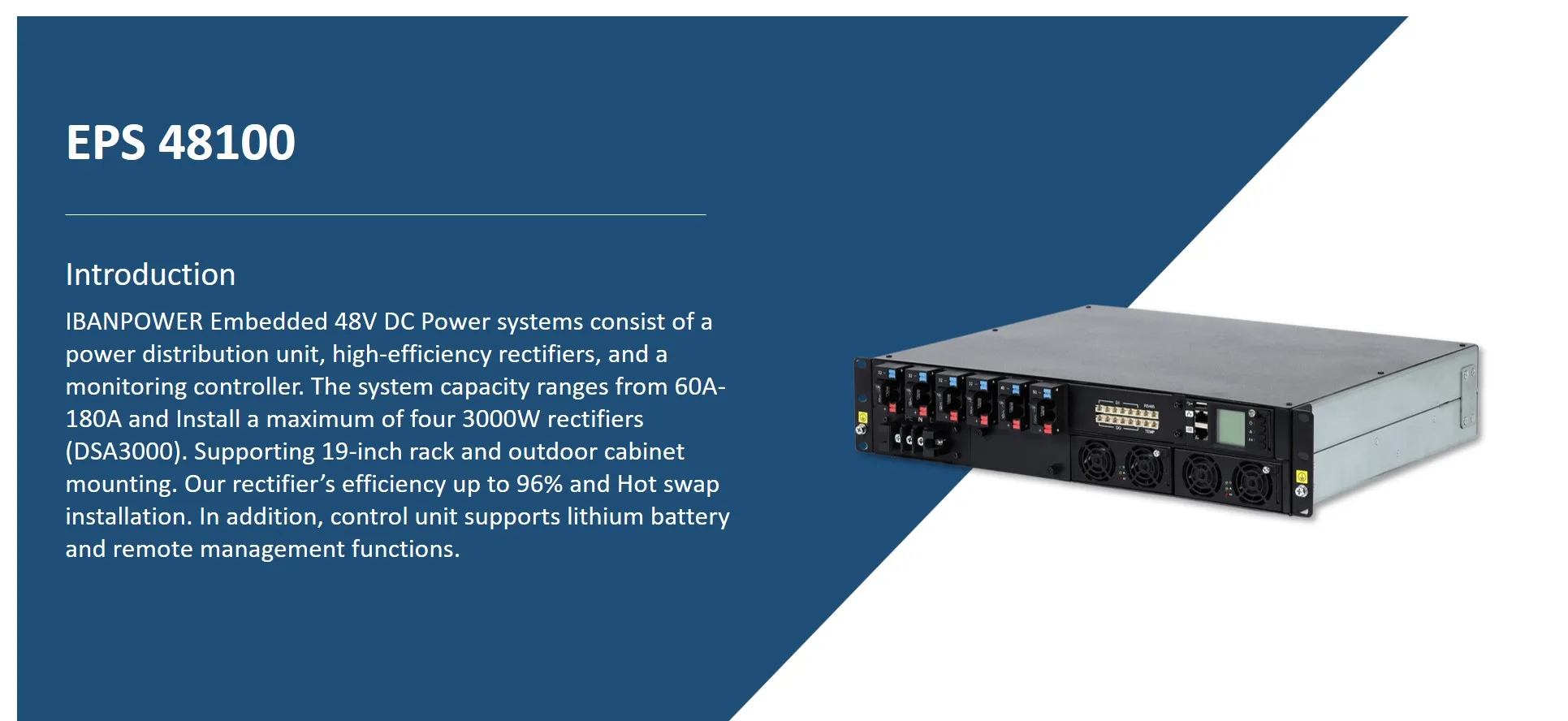 Iban Telecom Power Supply Built-in Type 3kw 4kw Rectifier Module 48v Dc ...