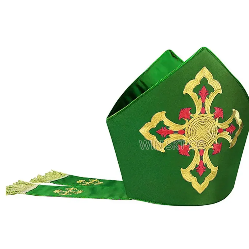 Latest Design Church Mitre Hat Made in Customized Size Color Church Mitre Hat for Men