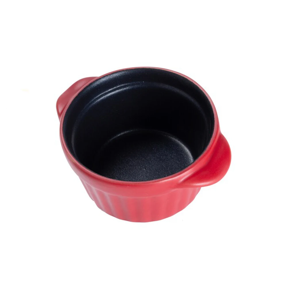 Manufacture Custom Non Stick  Ceramic Butter Warmer Set with Forks Mini Ceramic Cheese Chocolate Candle Fondue Pot Plate