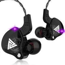 QKZ AK6 In-Ear Wired Sports Headphones with Remote Control and Microphone Built-in Bass Boost for Mobile Phones