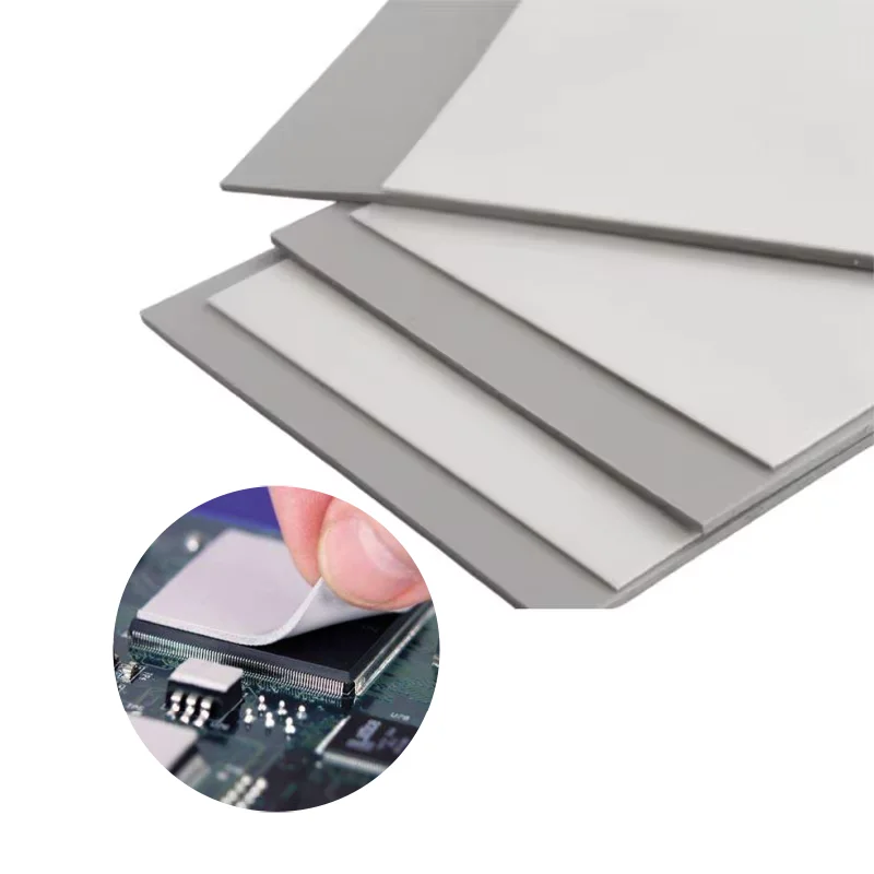 Silicone Thermal Pad Eco-Friendly Silicone Thermal Conductive Pads For Electronic 6W 8W 12.8W