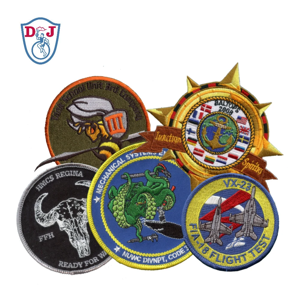 Custom Patches Embroidery Badges Heat Press Patch Iron On Custom Logo