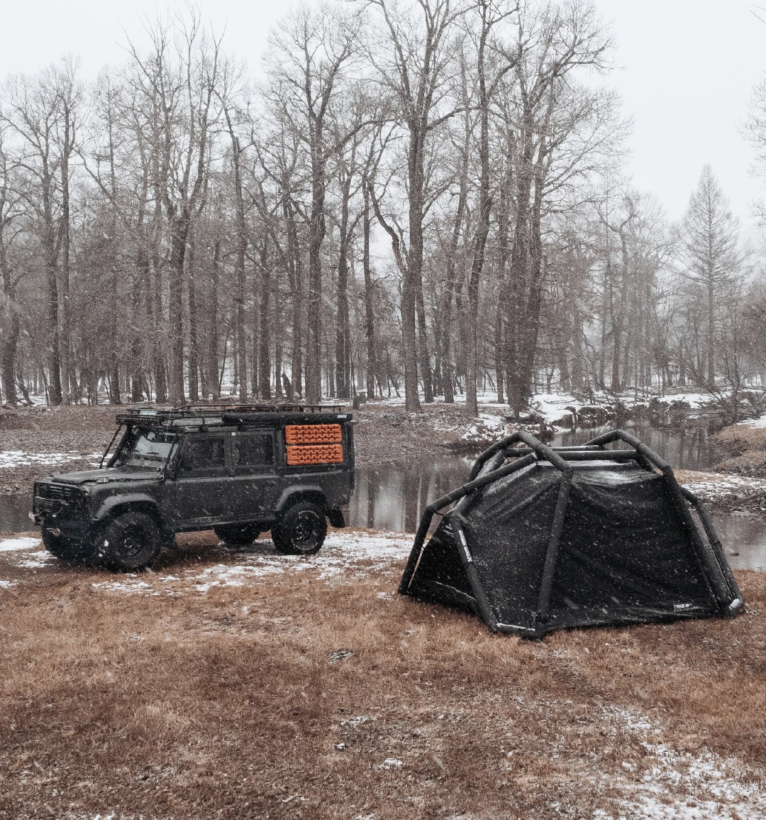 CAMVIL Waterproof Inflatable Camping Tent for 2 - Four-Season Air