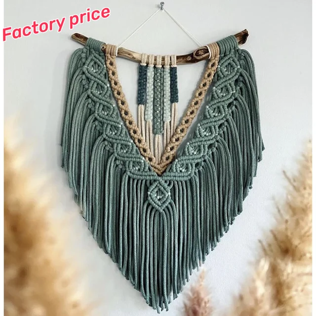 2024 NEW Most popular home decoration large boho tassel wall decor hangings handmade macrame house items