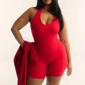 Halter Neck All In One  Sexy Short