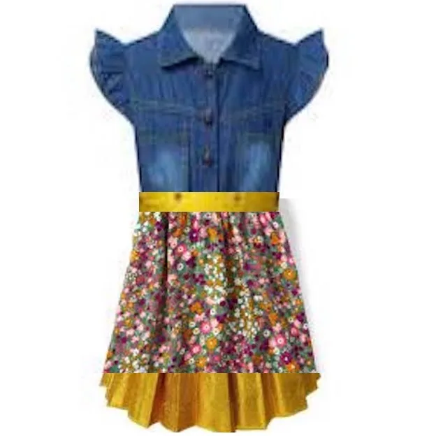 2024  New Design Summer 2-6 Years Girl Polka Dot Dress for Kids Infant Printing Layered Cupcake Dress Girl Casual Clothes
