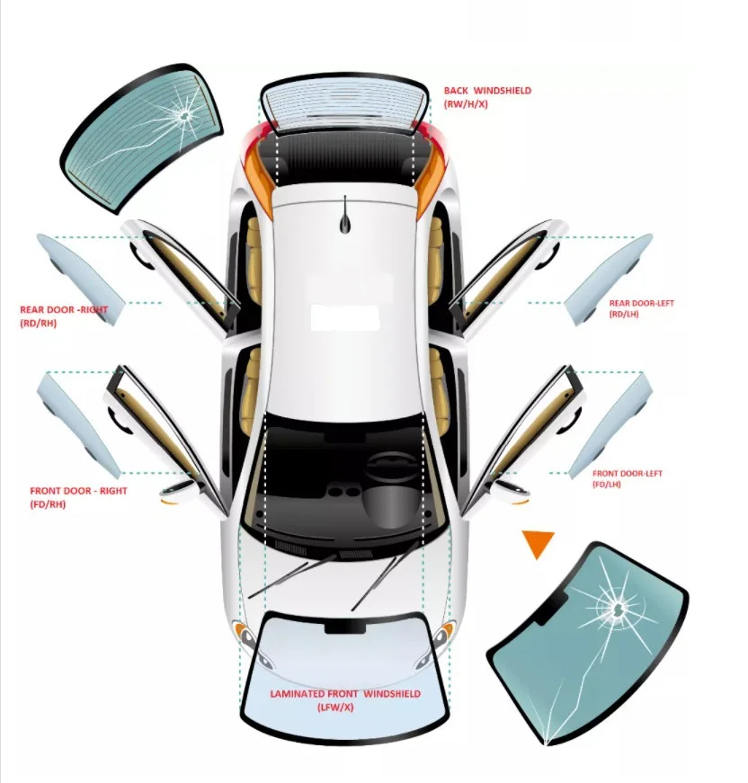 Front Windshield Screen     NATIVA-08 FD/LH     PAJERO V93 Front Windshield  Side Window Glass Rear Glass Back Windshield