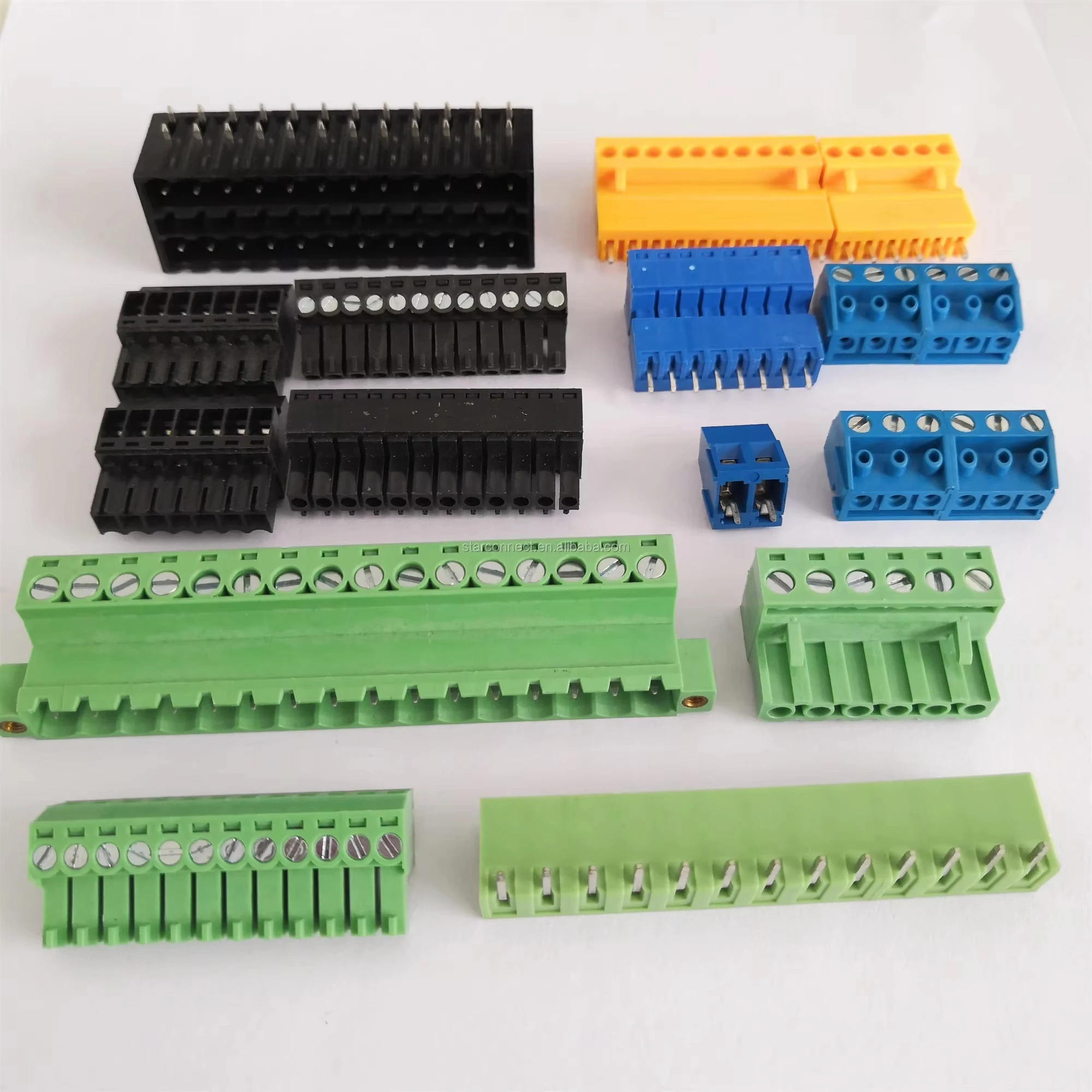 PCB Mount Terminal Block Connector 5.08mm Plug-in Screw 2 3 4 5 6 8 10 PCB Mount Terminal Block Connector 5.08mm Plug-in Screw 2 3 4 5 6 8 10