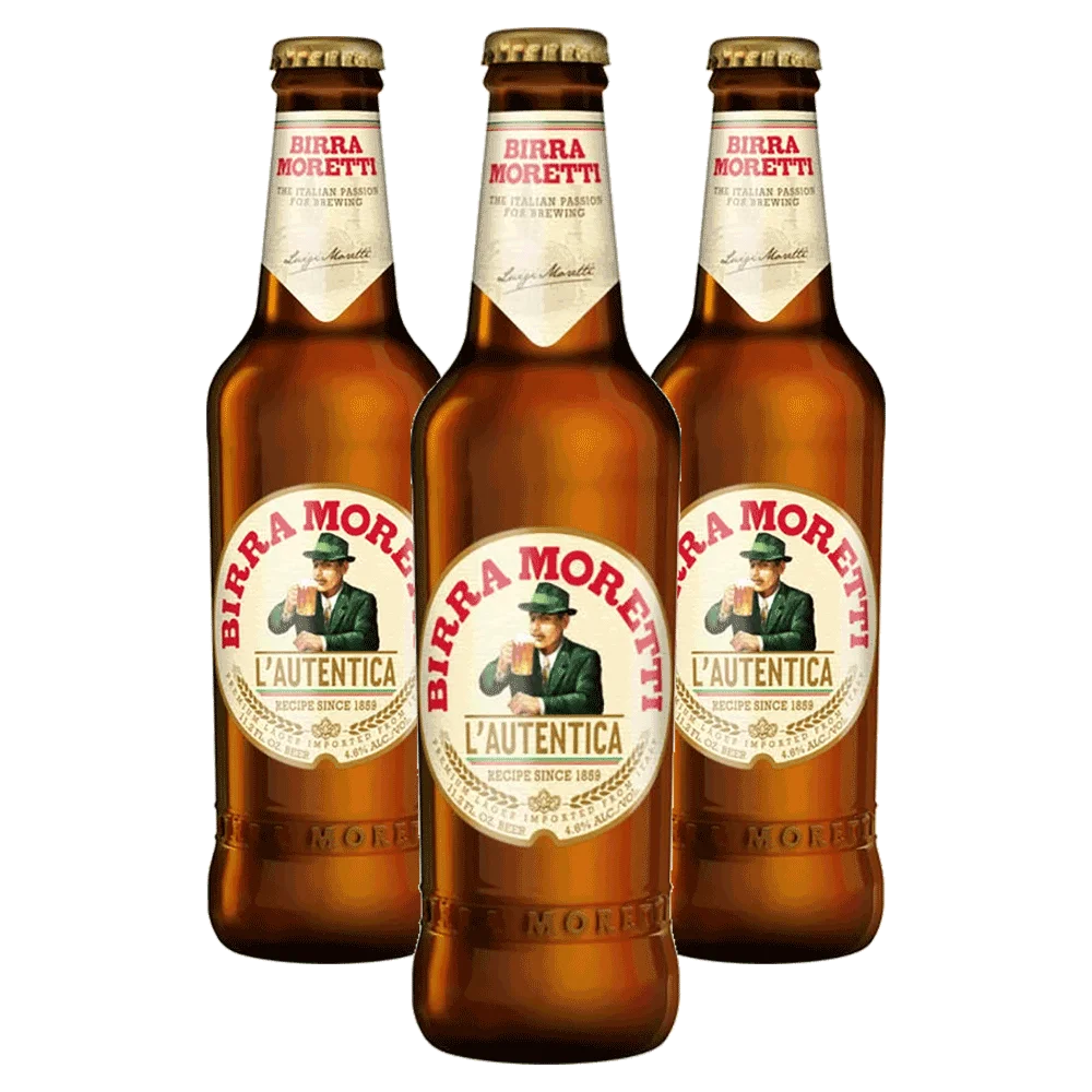 ビラモレッティイタリアンビールボトル66 clモレッティビール