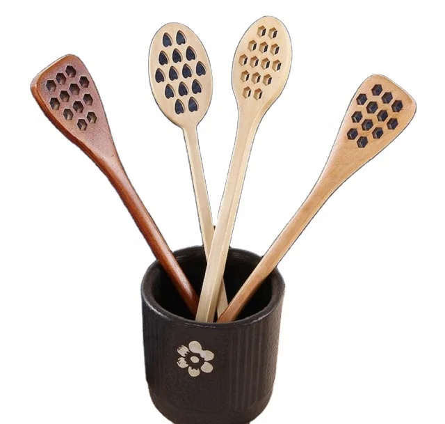 Wooden Honey Dipper Spoon To Kitchen And Tableware For Wholesale
