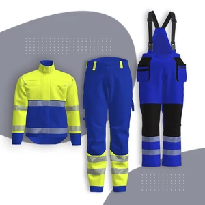 Wholesale Hi Vis Jacket Cargo Pants Uniform Work Clothes 2 Piece Workwear Uniform