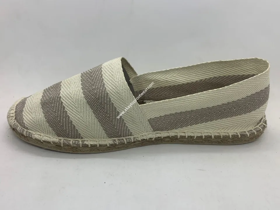 Latest 2023 Elegant Style Unisex Flat Multi Color Tape Canvas Espadrilles Bangladesh Cheap