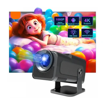 2024 New Smart Projector Android Projector Theater 1080p LCD Portable Mini Projector High Brightness Home HY320 300ansi Lumen