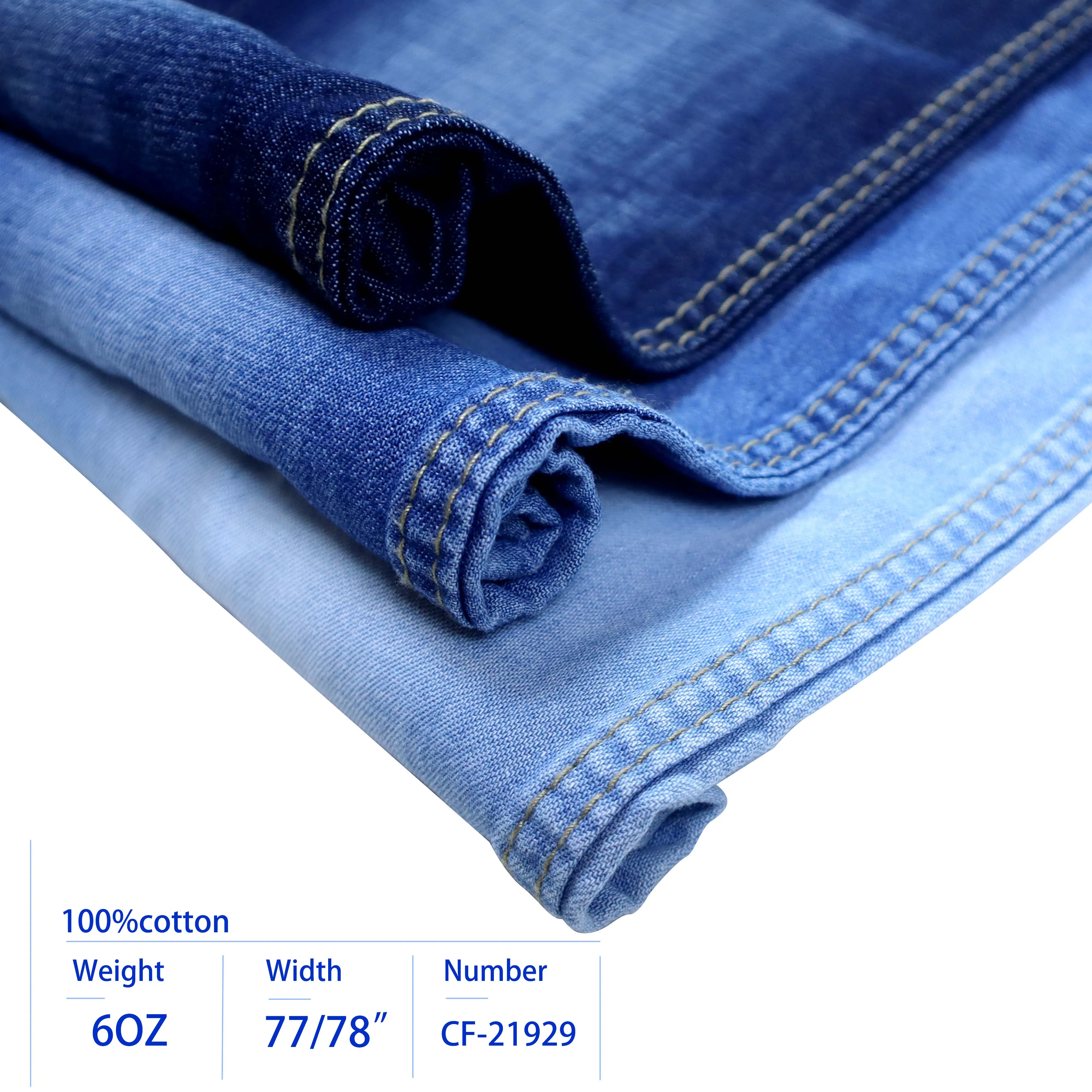 Cf21929 Vintage Denim Fabrics Jeans 100 Cotton Denim Fabric Soft