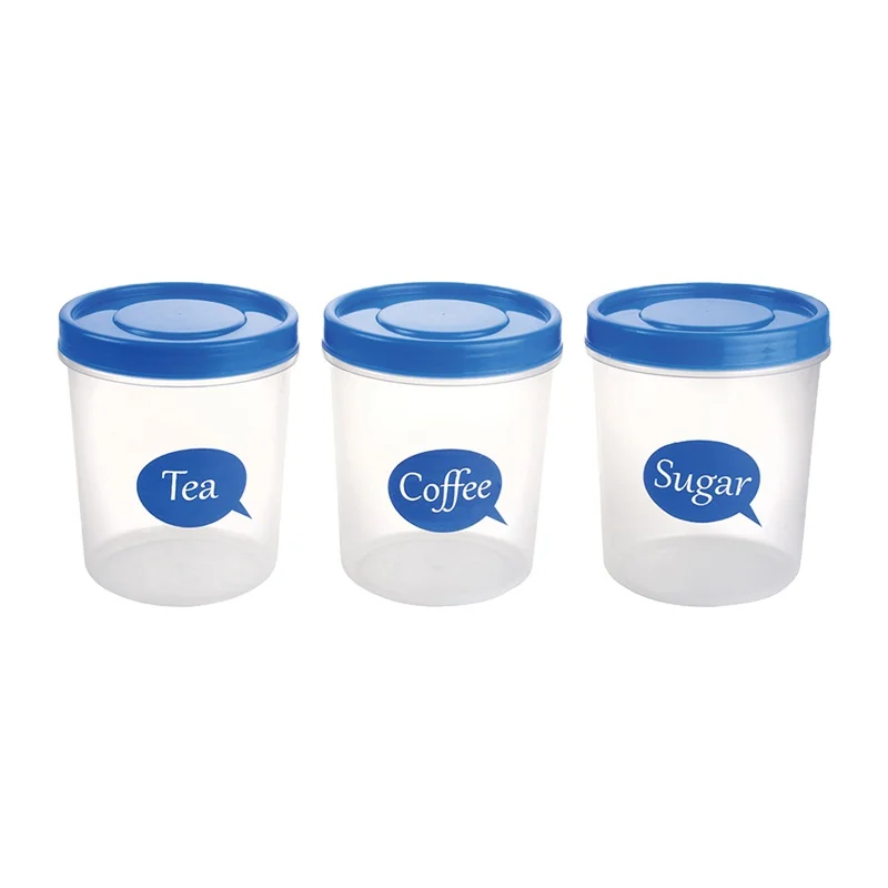 Round Plastic Containers, Round Plastic Food Containers, Plastic Food  Storage Containers, Airtight Plastic Containers, Printed Airtight Plastic  Containers, Plastic Box for Biscuits, Tea/Coffee/Sugar Box