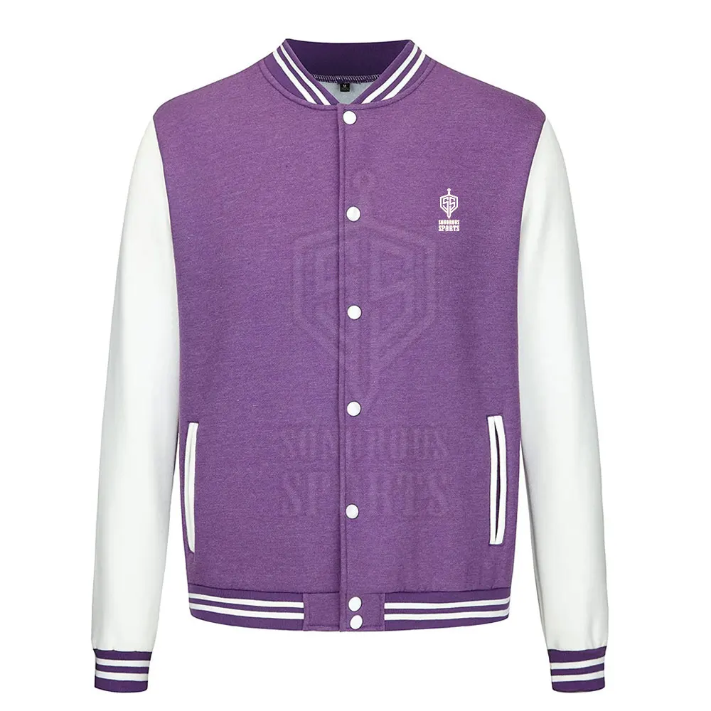 Customized Street Wear Logo Pattern Baseball Jackets Oem High Quality