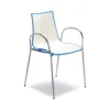 White/Cornflower Blue