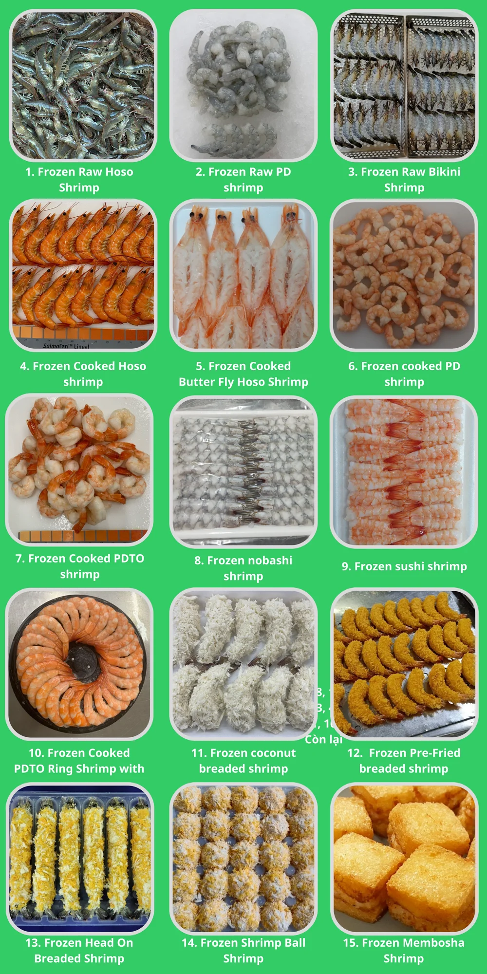 Competitive Price Surimi Mix Surimi Health Vietnamese Seafood Frozen