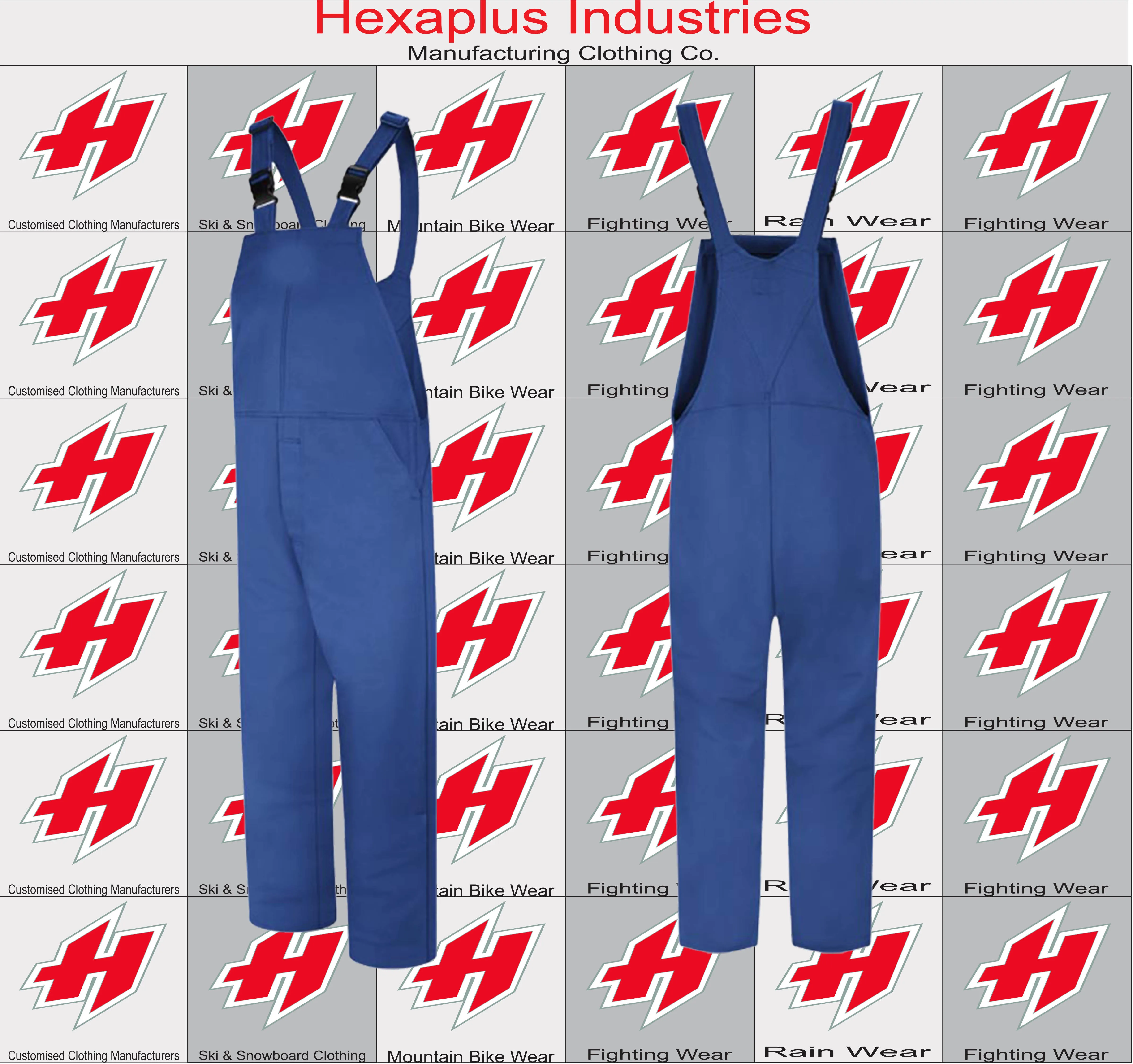 Heavy Duty Work Bib And Brace Overalls With Knee Pads Pockets Work Wearing Bib Overalls For Men