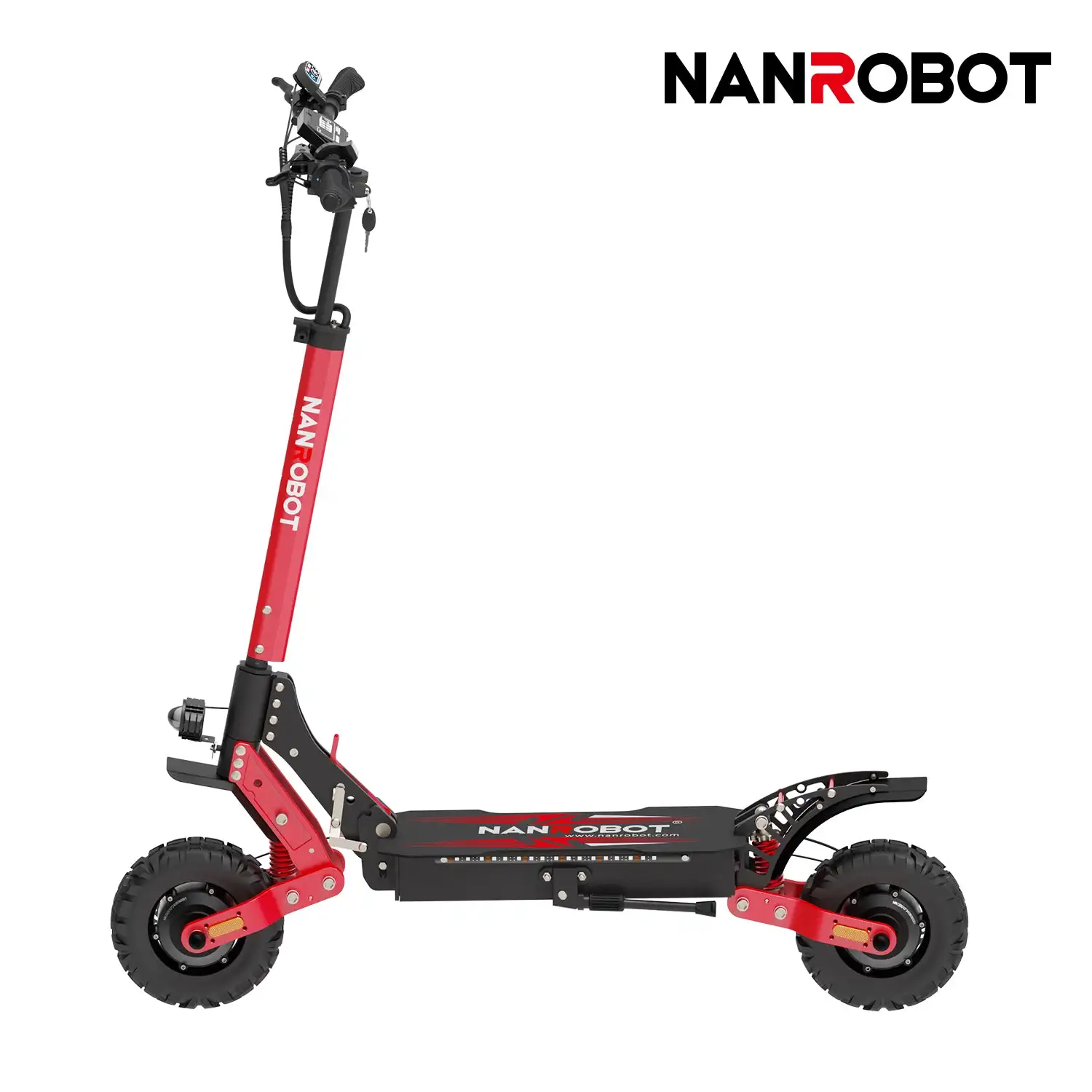 For D4+MAX Electric Kick Scooter 1200W Power Long Range Dual Motor 10 Inch Tire 80km Range Per 65km/h 120kg Capacity