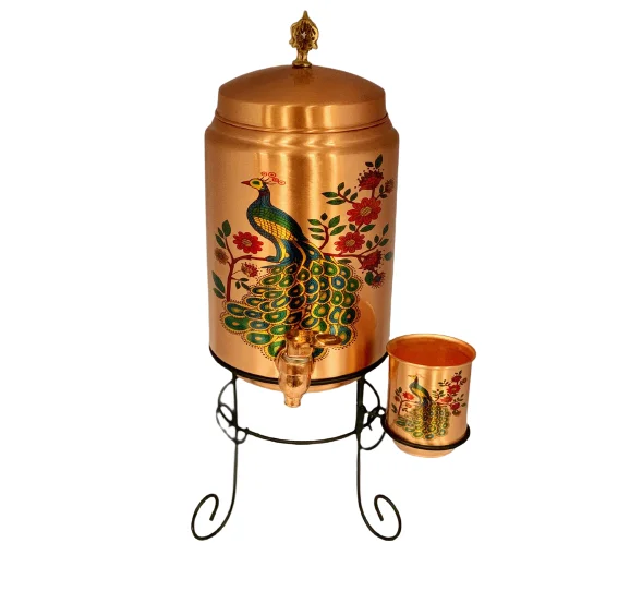 Новейший дизайн, медный водяной охладитель, декоративный дозатор для воды из 100% меди