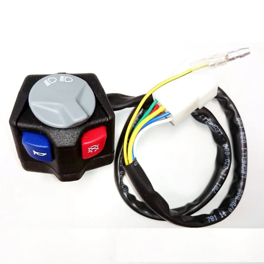 С гудком останова двигателя winker фара ближнего и дальнего света черного цвета LH мотоциклетный ручной переключатель для новой