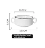 300ml soup Bowl (white with black rim)
