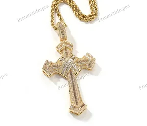 Custom Made Baguette Moissanite Jesus Pendant 925 Silver Hip Hop Fashion Pendant Fully Iced Out Round Cut Diamond Jewelry India