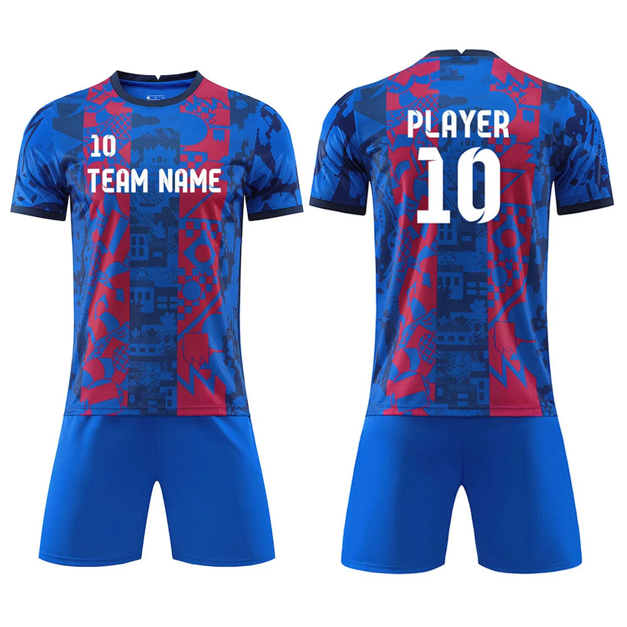 Sublimated Jerseys Soccer Wears Men Jersey Custom Football Kits Training Set Soccer Jersey 9046