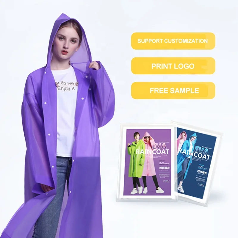 Модный дождевик унисекс из ЭВА, утепленная Водонепроницаемая многоцветная куртка, пончо для взрослых, туризма, кемпинга, активного отдыха, пешего туризма, дождевик с капюшоном