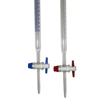 Amosfun 10 Ml Laborbürette – Transparentes Glas Mit Hahn, Für Chemieunterricht Und Laborexperimente