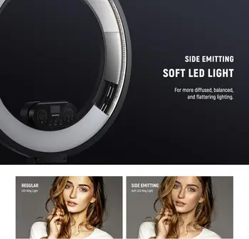 NEEWER RL45B 45W 18" Slim Edge Lit Ring Light Kit-10103368 detail image