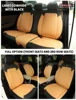 Full Option (Front & Rear) - Light Cowhide with Black