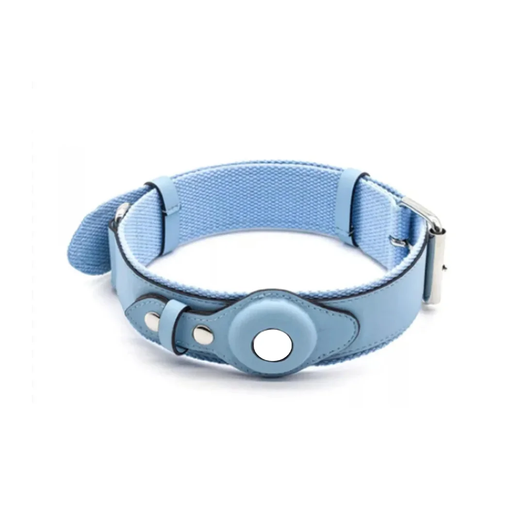 Customize Leather Airtag Collar Dog Collar Tactical Airtag Dog Collar