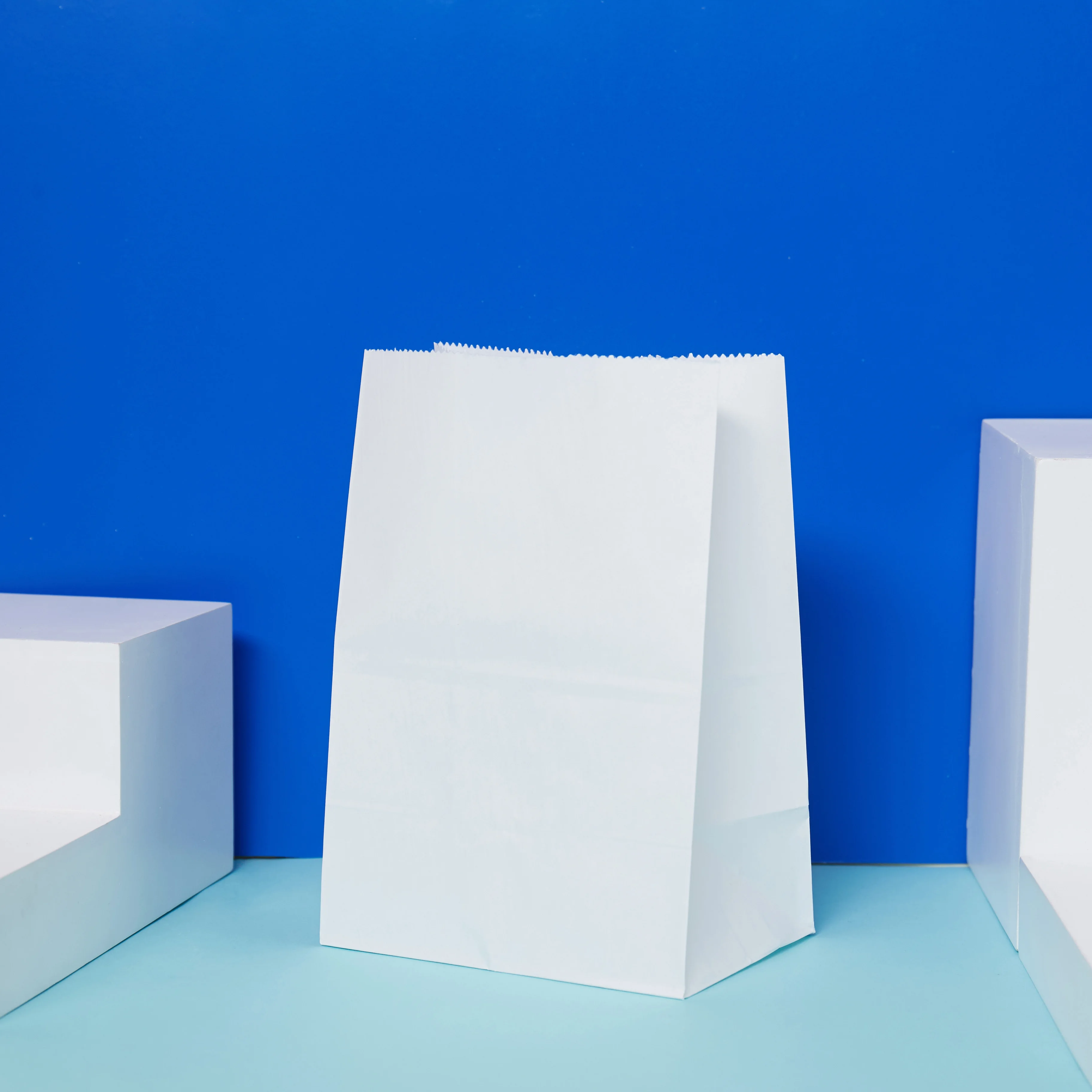 White Food Paper Bag Oil Proof Kraft Paper Bag Sos High Quality Strong