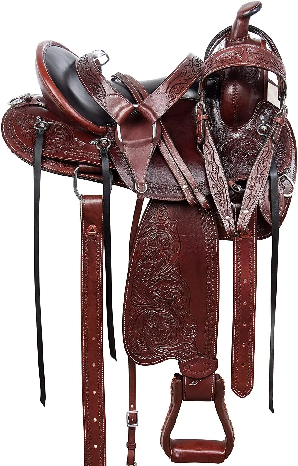 Premium Quality Western Leather Horse Saddle With Matching Horse Tack Set Genuine Leather Barrel Saddle English Racing Saddle