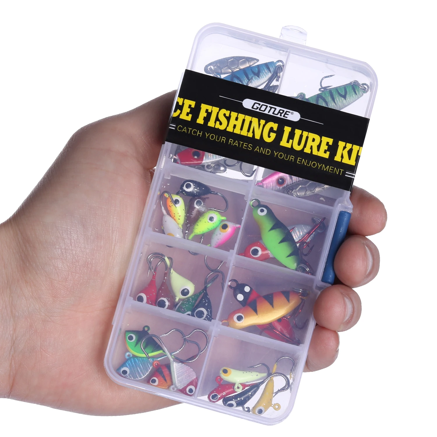 27pcs Winter Ice Fishing Jig Set Ice Fishing Lure Kit Buy Lure Set
