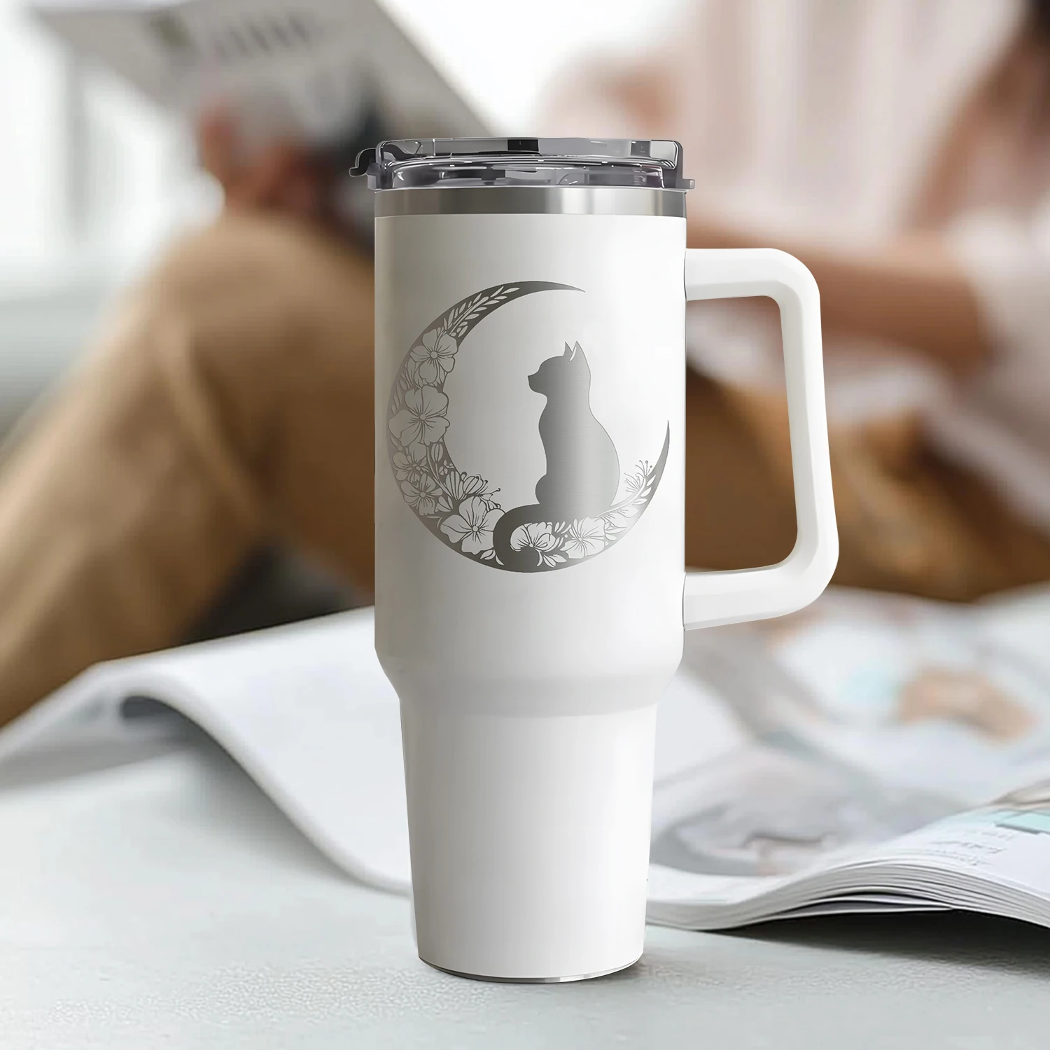 EffiPrint 40oz Becher, personalisiert graviert, Edelstahl 304, 12-24 Stunden Wärmeisolierung, umweltfreundlich, bedeutungsvolles Geschenk für Papa_voghion.com