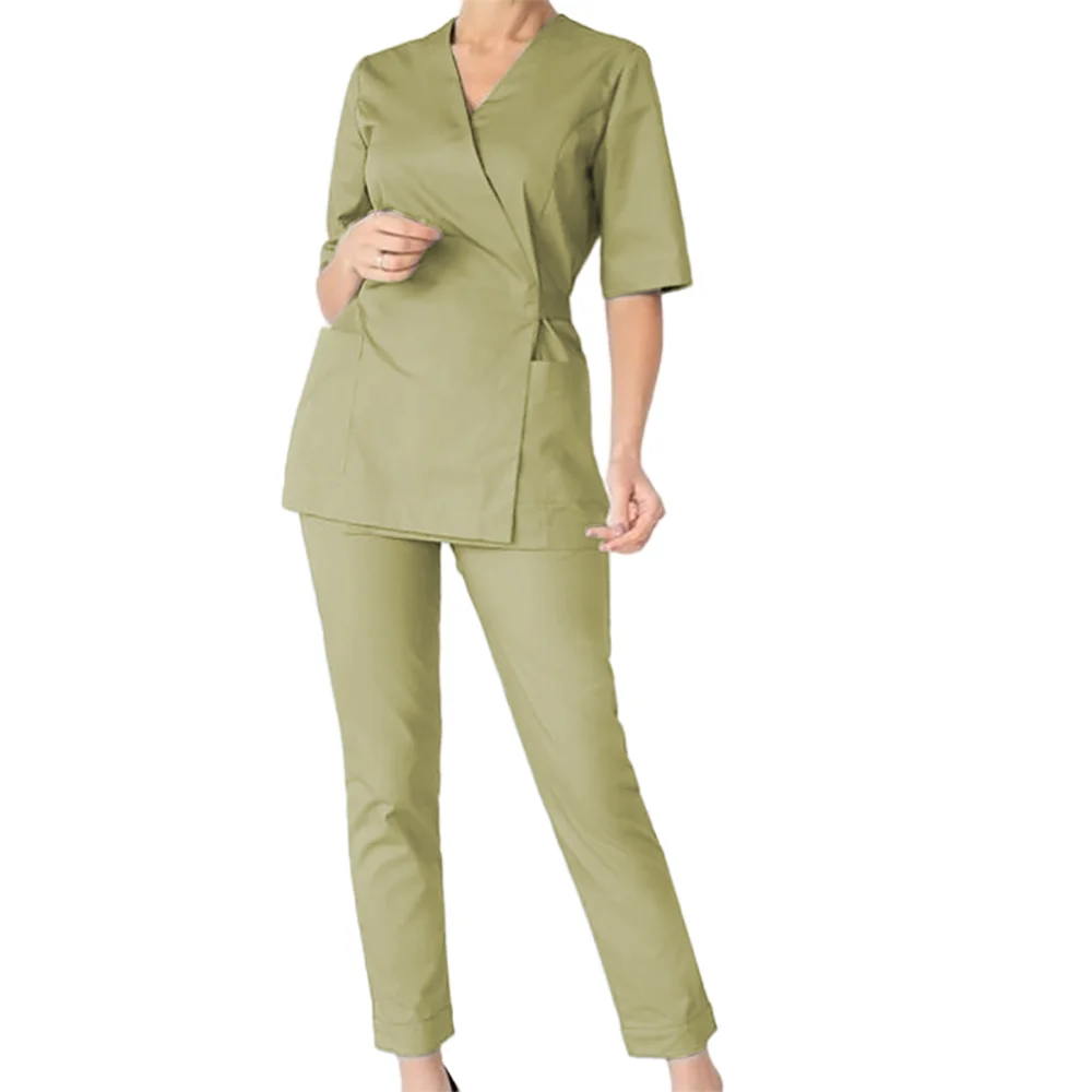 Wholesale Hospital Uniforms Scrubs Vendors Nurse Scrubs Top With Jogger