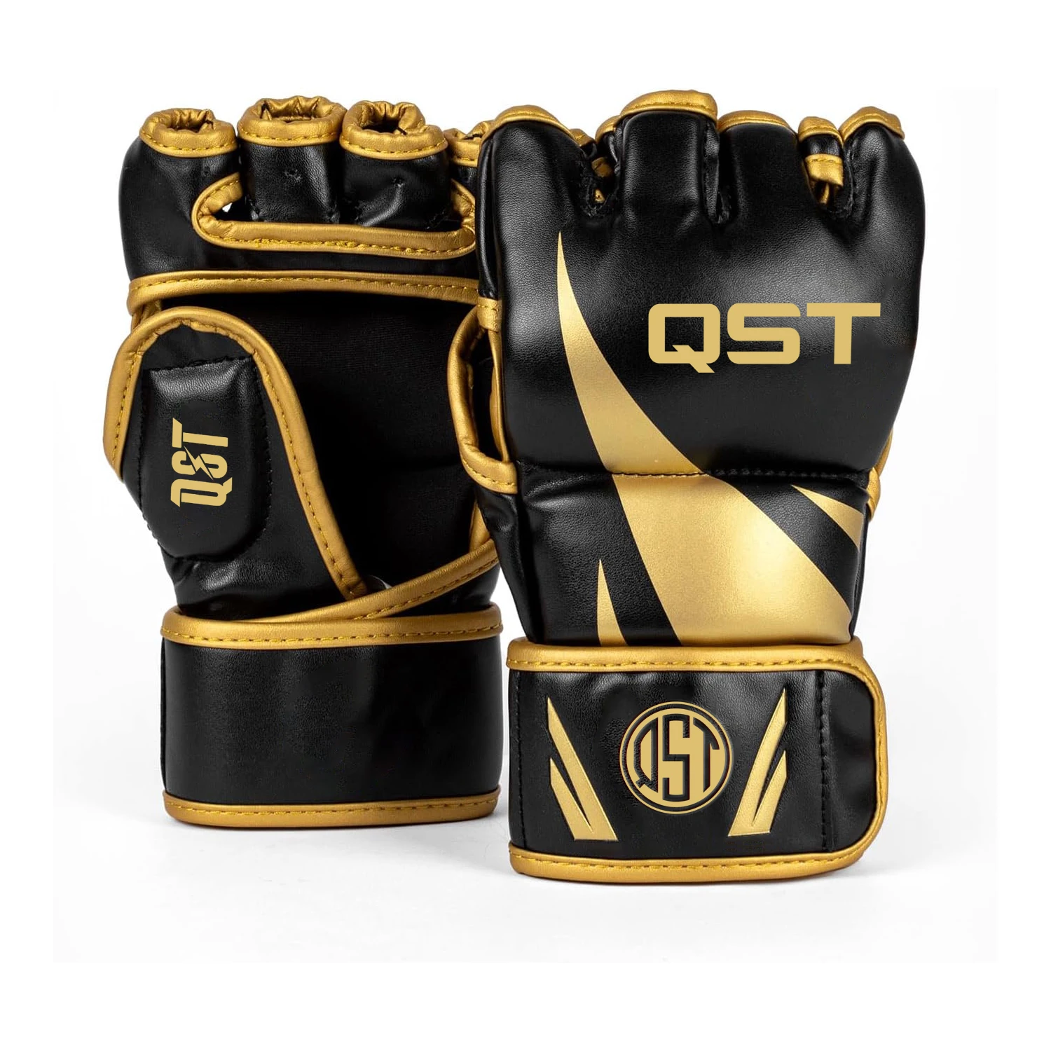 New Arrival Half-Finger Custom Grappling MMA Gloves Leather Sand Bag Punching Gloves UFC Fighting Muay Thai Training Gloves