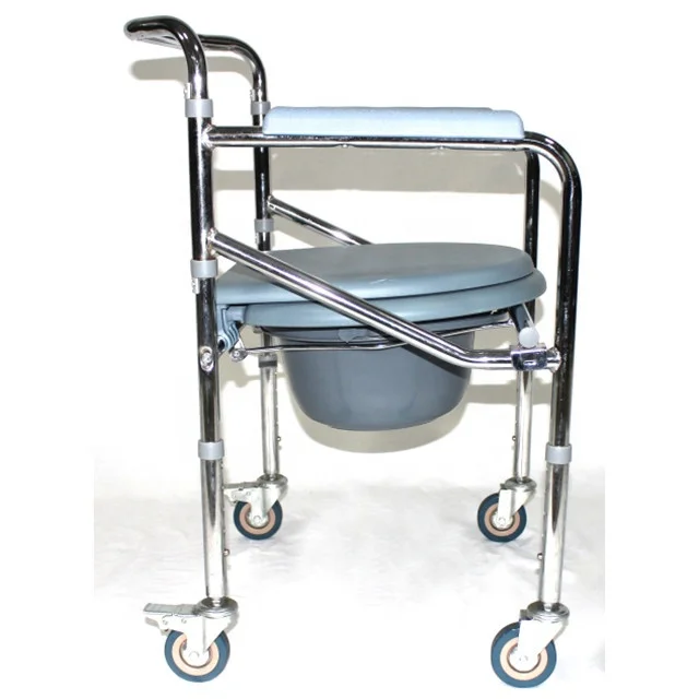 Wheelchair Parts Chair Second Hand Commode Toilet Steel Manufacture Children Commode Wheelchair