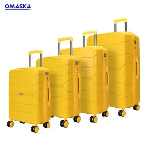 Hard Case PP Carry on Luggage 20 24 28 Inch Set Spinner Women PP Travel Luggage