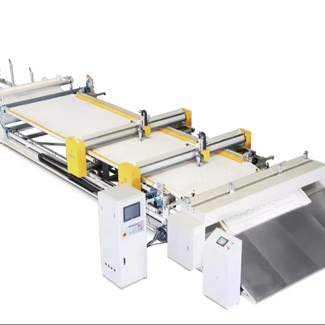 Continuous Feeding Double Saddles Quilting Machine