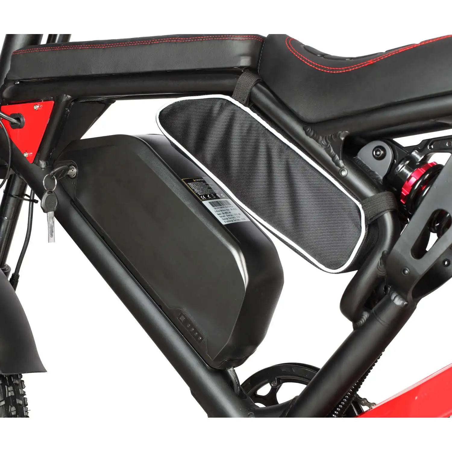 Nexusrider ThunderStrike Dual Motor Super Power Ebike Black Red 2000W 48V 22.4Ah