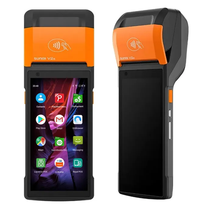 Sunmi V2s NFC4GハンドヘルドオールインワンプリンタースマートPos